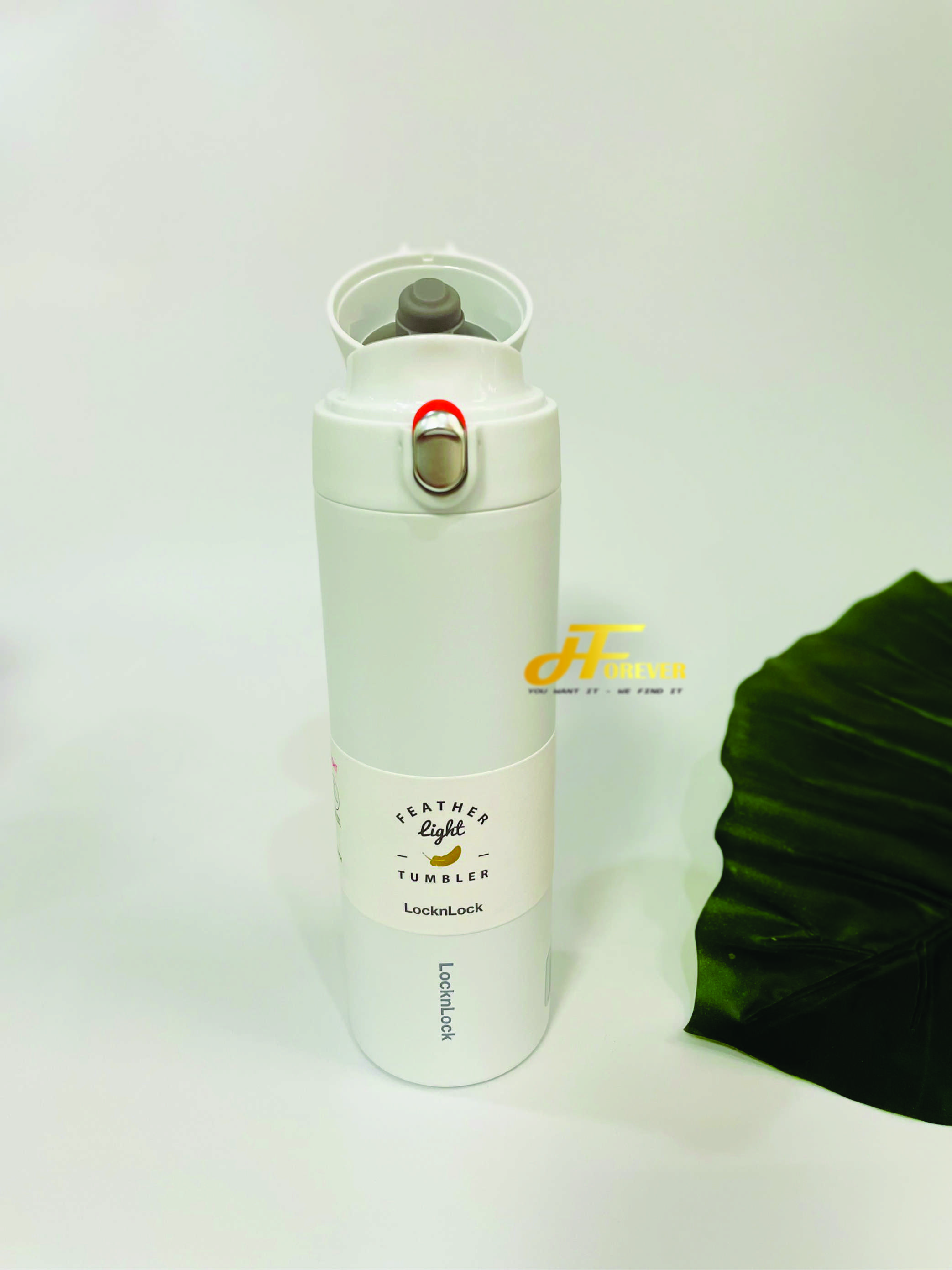 Bình giữ nhiệt lock&lock featherlight one-touch tumbler lhc3257wht 500ml màu trắng