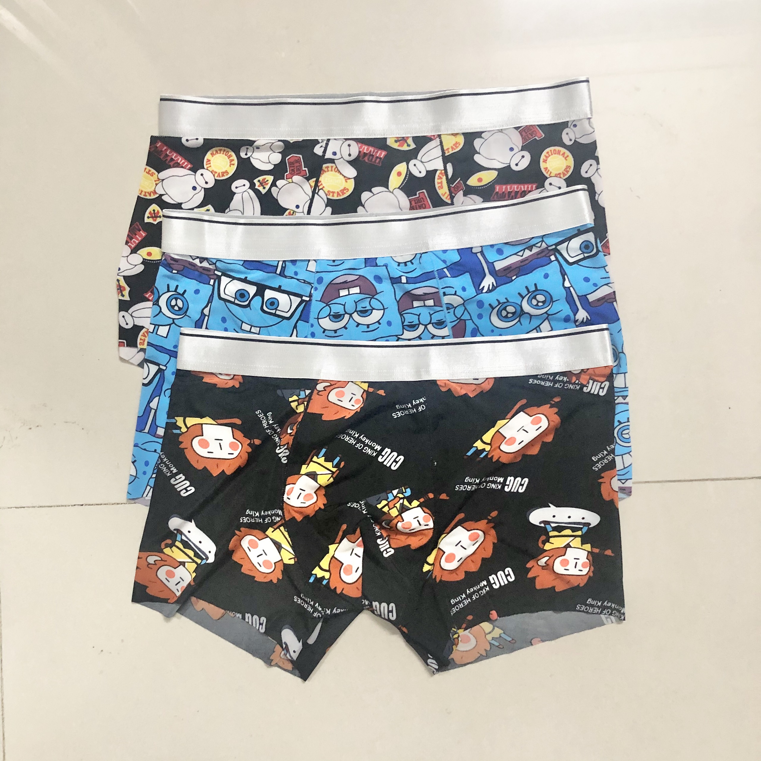 Combo 3 chiếc quần lót nam thun lạnh cạp lụa