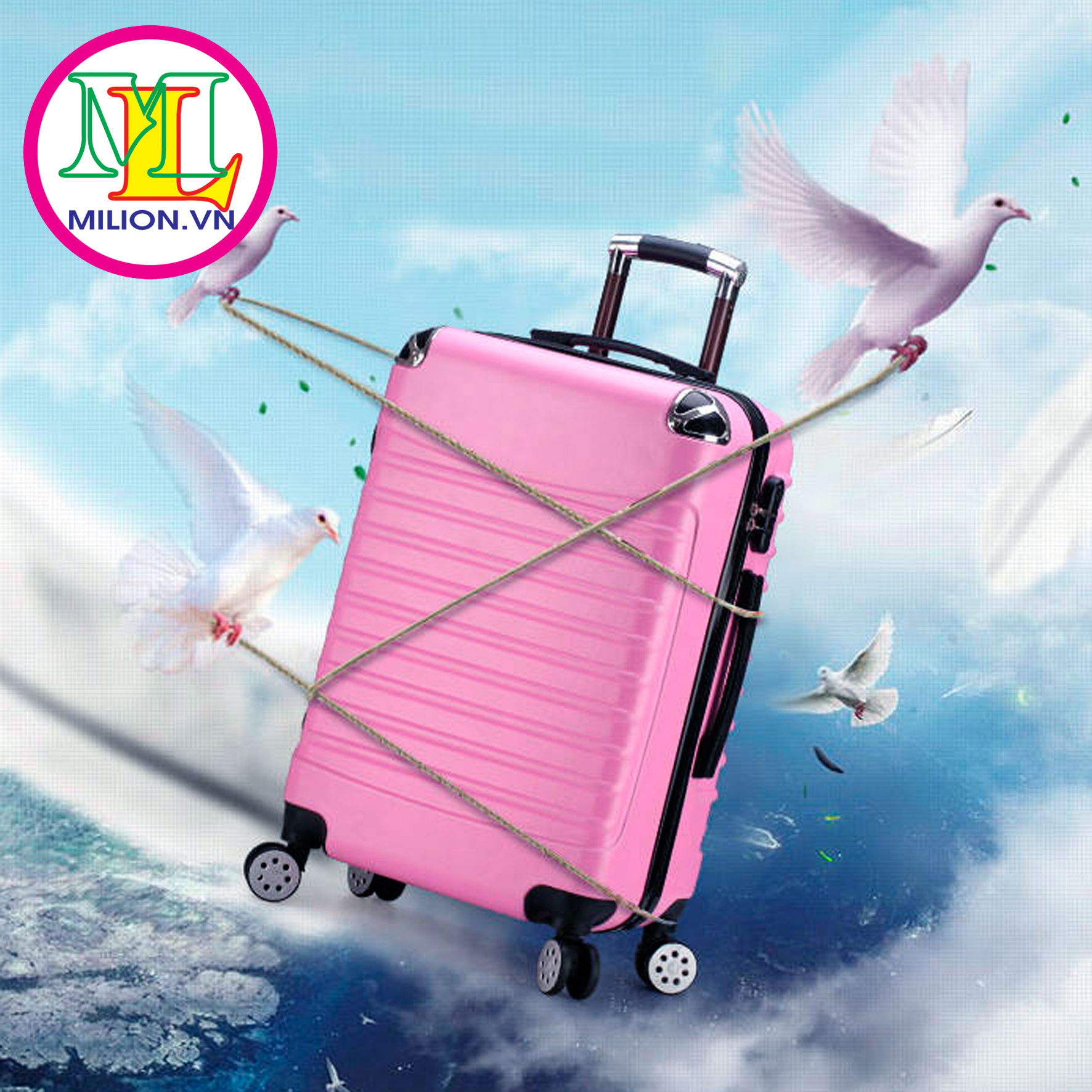 Vali nhựa kéo Size 20, 24. Vali du lịch thời trang cao cấp. {FREESHIP} Hàng nội địa siêu bền, siêu rẻ, siêu đẹp