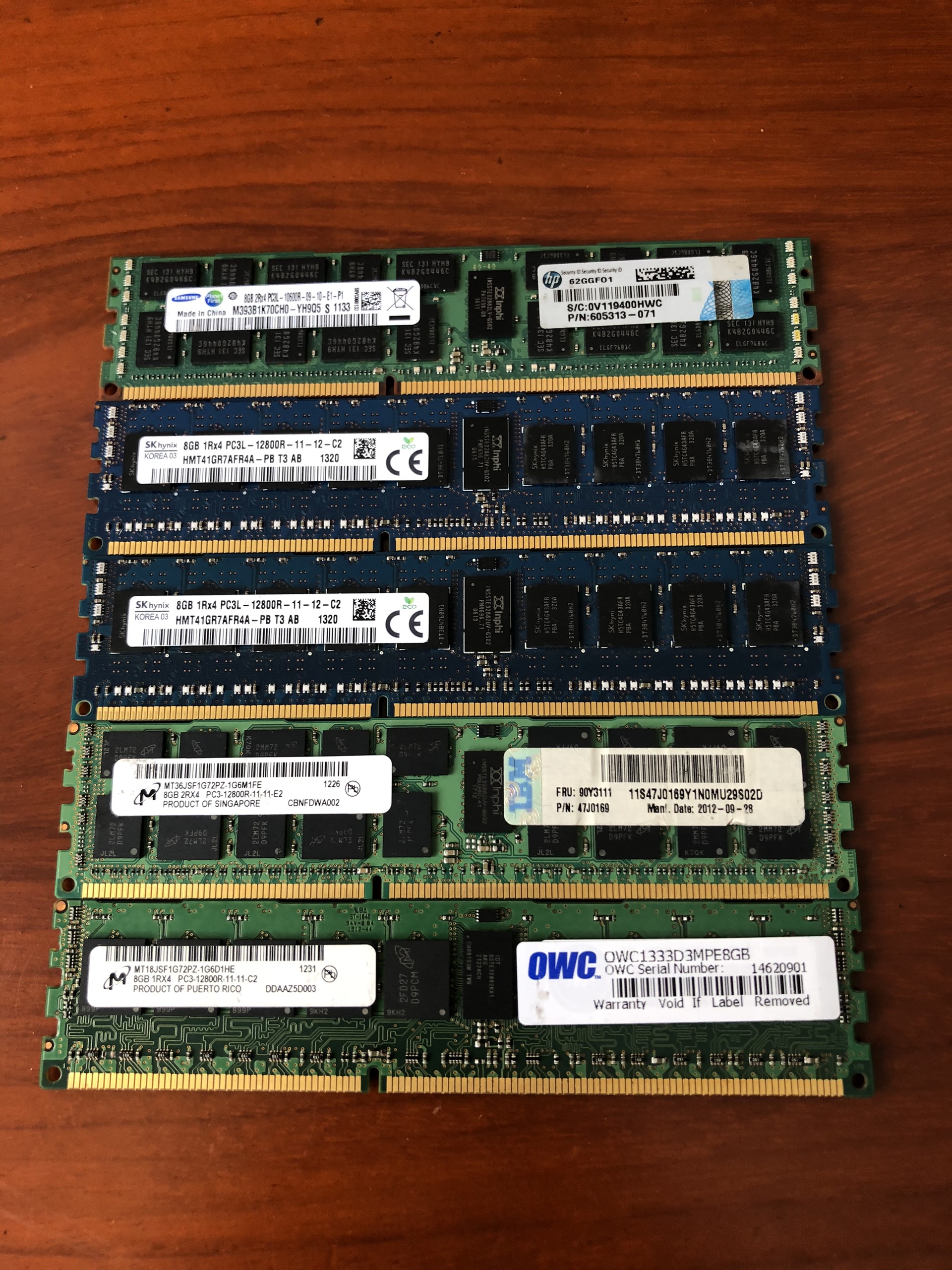 Ram ddr3 ecc reg 8g buss 1333 dùng cho main x79 hoặc máy trạm