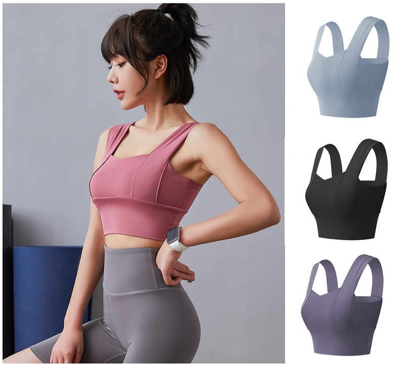 Áo bra tập gym, yga, aerobic 2 dây lớn có mút đệm, Bra thể thao nữ chất đẹp