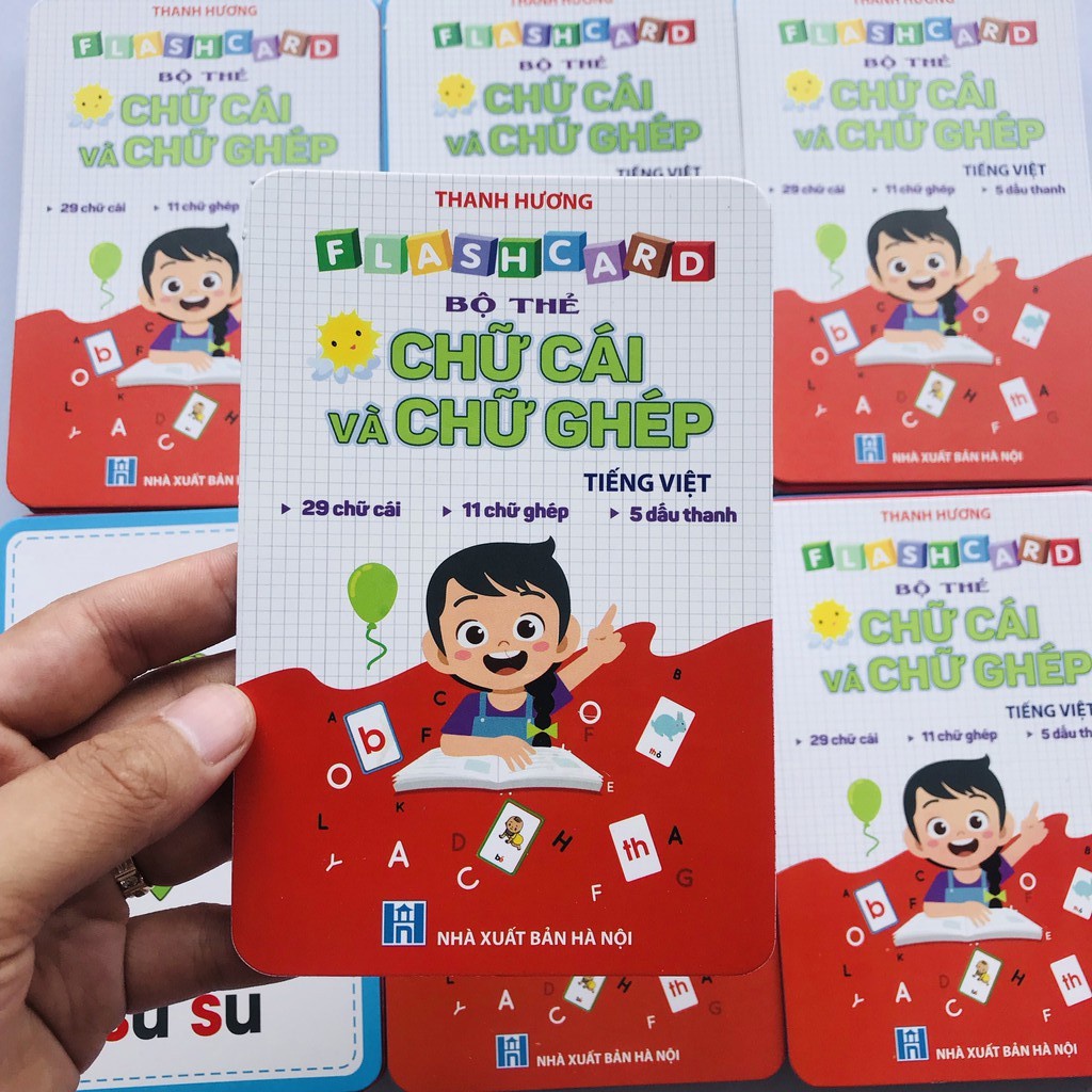 Thẻ Học Thông Minh Flashcard 42 Thẻ Chữ Cái Và Chữ Ghép Đánh Vần Tiếng Việt Khổ Lớn Giúp Bé Phát Triển Trí Thông Minh Theo Phương Pháp Giáo Dục Sớm GlennDoman