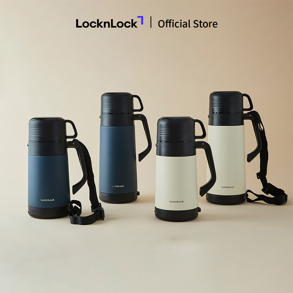 Bình nước giữ nhiệt có quai đeo LockLock Easy Outdoor dung tích 1.2L và 1.8L - LHC1484 - LHC1485