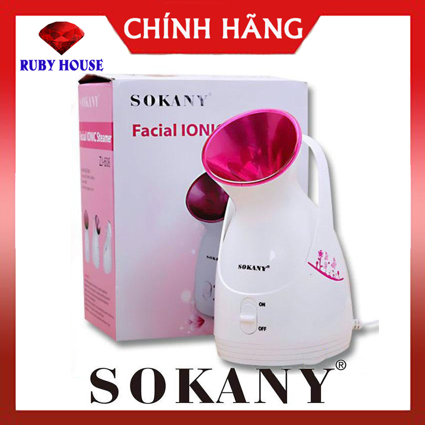 Máy xông mặt hơi nước SOKANY ZJ 608 chính hãng, Bảo hành 1 đổi 1 - Ruby House
