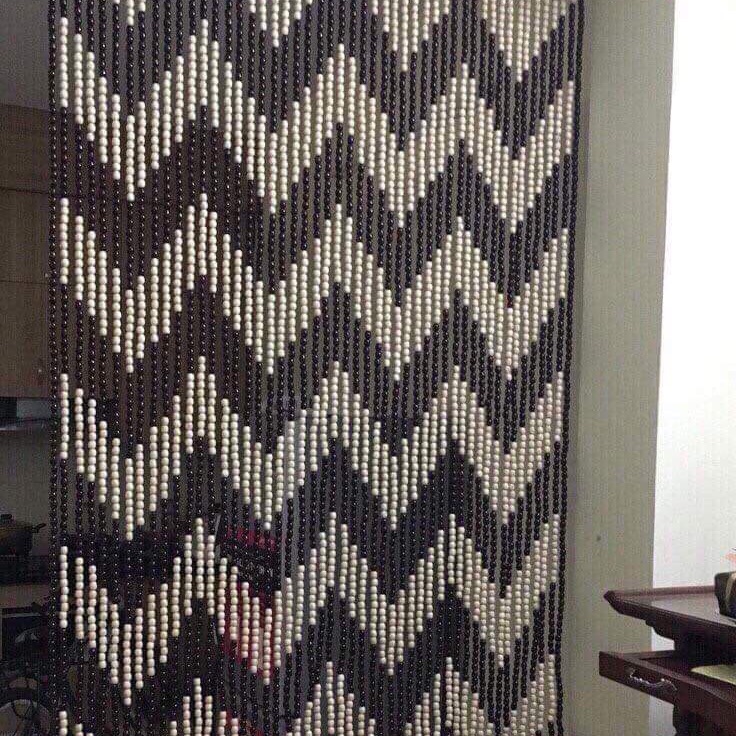 Mành hạt gỗ loại mau