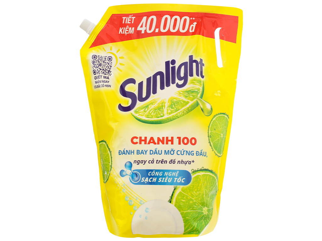 Nước rửa chén sunlight túi 3.4kg - bat muoi