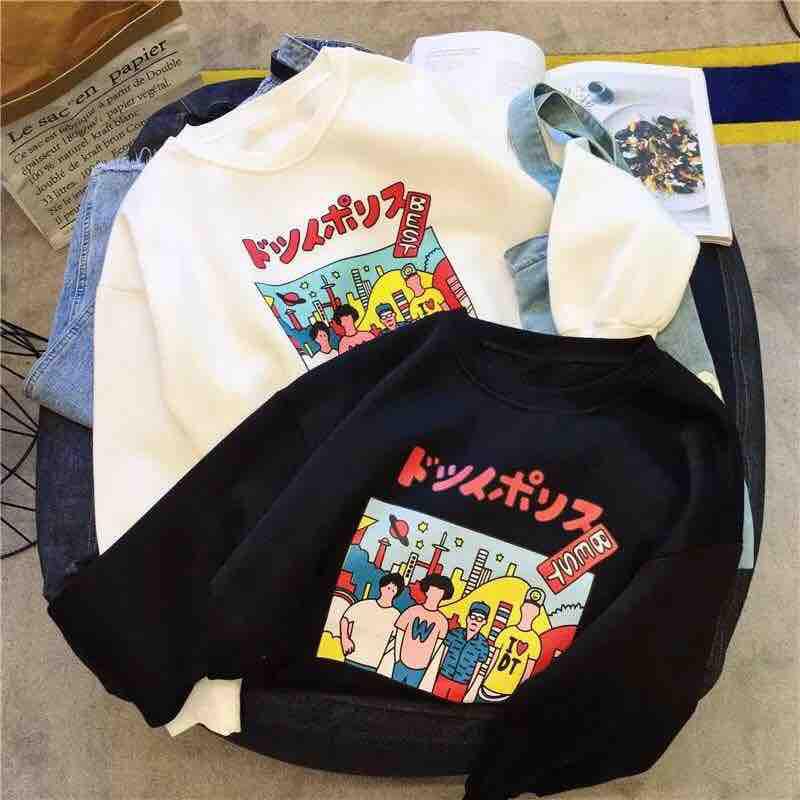 Áo sweater mùa hè , nỉ bông cao cấp, form ullzzang, có bigsize ngoại cỡ