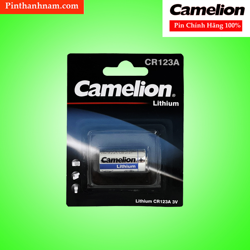 Pin CR123A Camelion Lithium 3V Chính Hãng Dung Lượng Cao