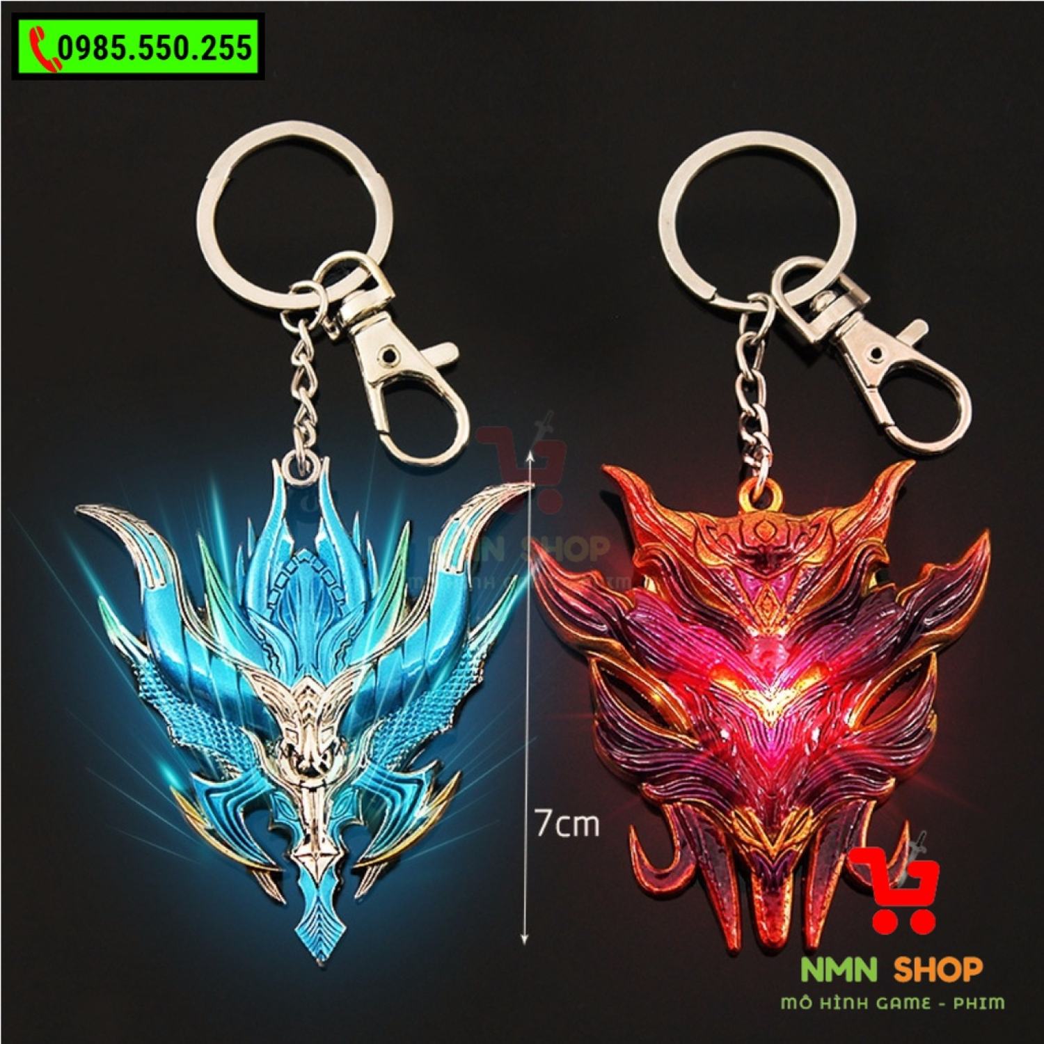 Mô hình phim đấu la đại lục - hồn cốt của đại minh, nhị minh 7cm