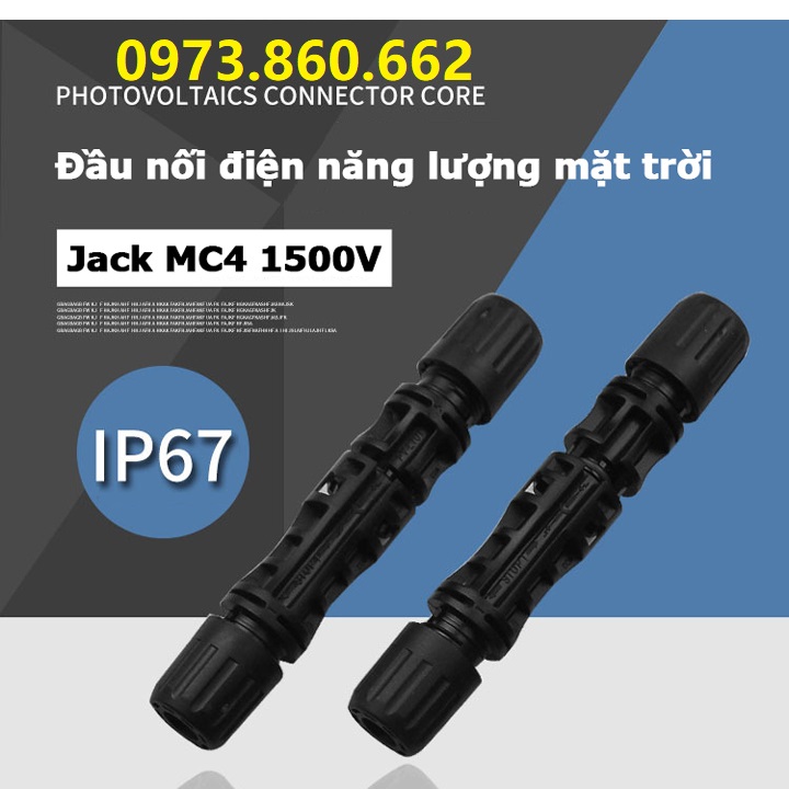 Giắc nối mc4 - jack mc4 1500v giắc kết nối pin năng lượng mặt trời