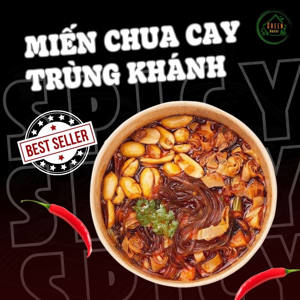 1 thùng miến chua cay Trùng Khánh siêu ngon