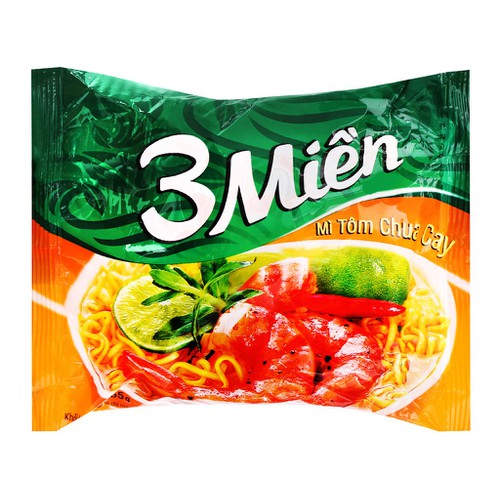 Thùng mì 3 miền vị tôm chua cay 30gói x 65g