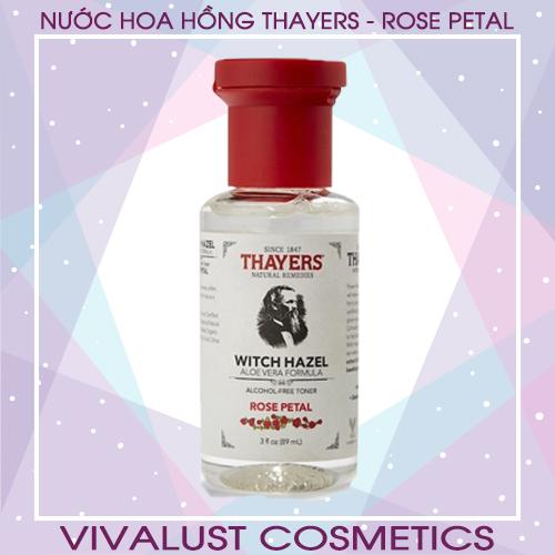Nước hoa hồng thayers rose petal 89ml - hương hoa hồng - dành cho da thường và da khô