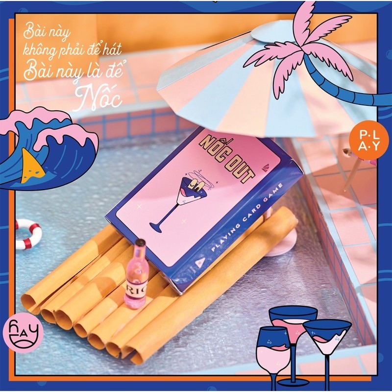 ✆☽♕ Bộ bài Nốc Out - Drinking Game hot trend giúp khuấy động các buổi hội họp tụ tập vui chơi cùng bạn bè
