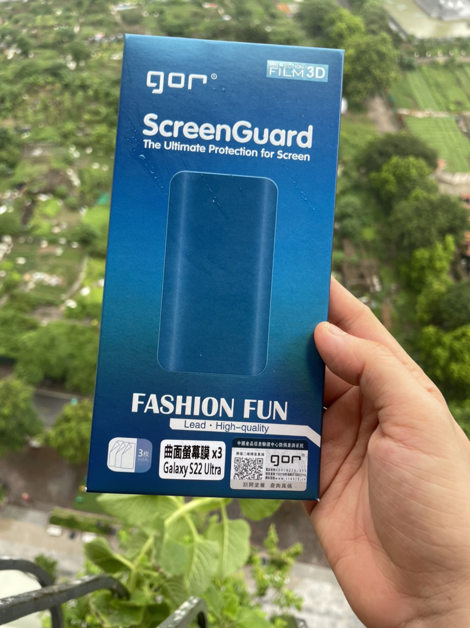 Bộ 3 miếng dán samsung galaxy s22 ultra, s22 ultra 5g hiệu gor