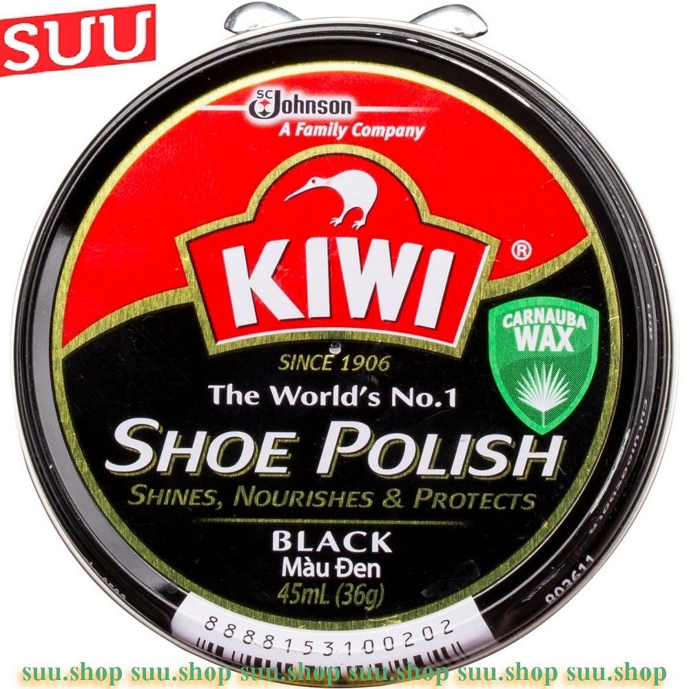 Xi đánh giày màu đen 45ml kiwi paste black