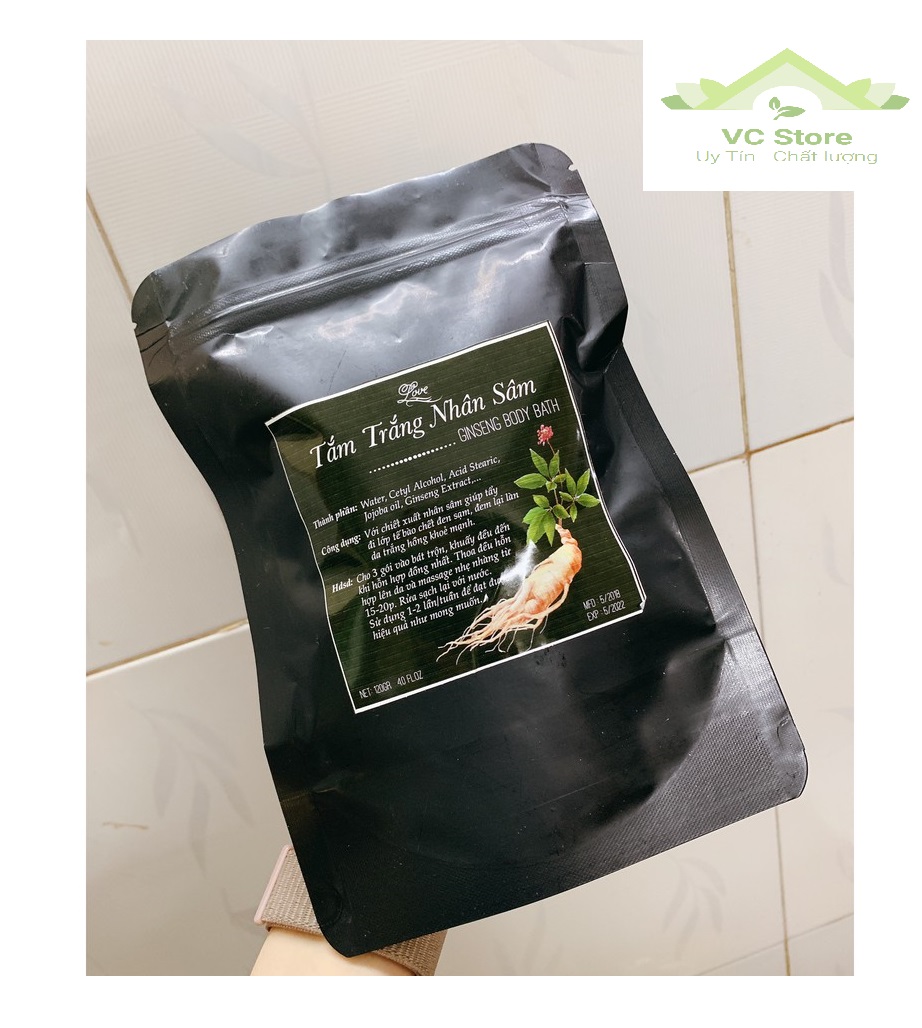 Tắm trắng dưỡng da nhân sâm ginseng body bath - mẫu mới