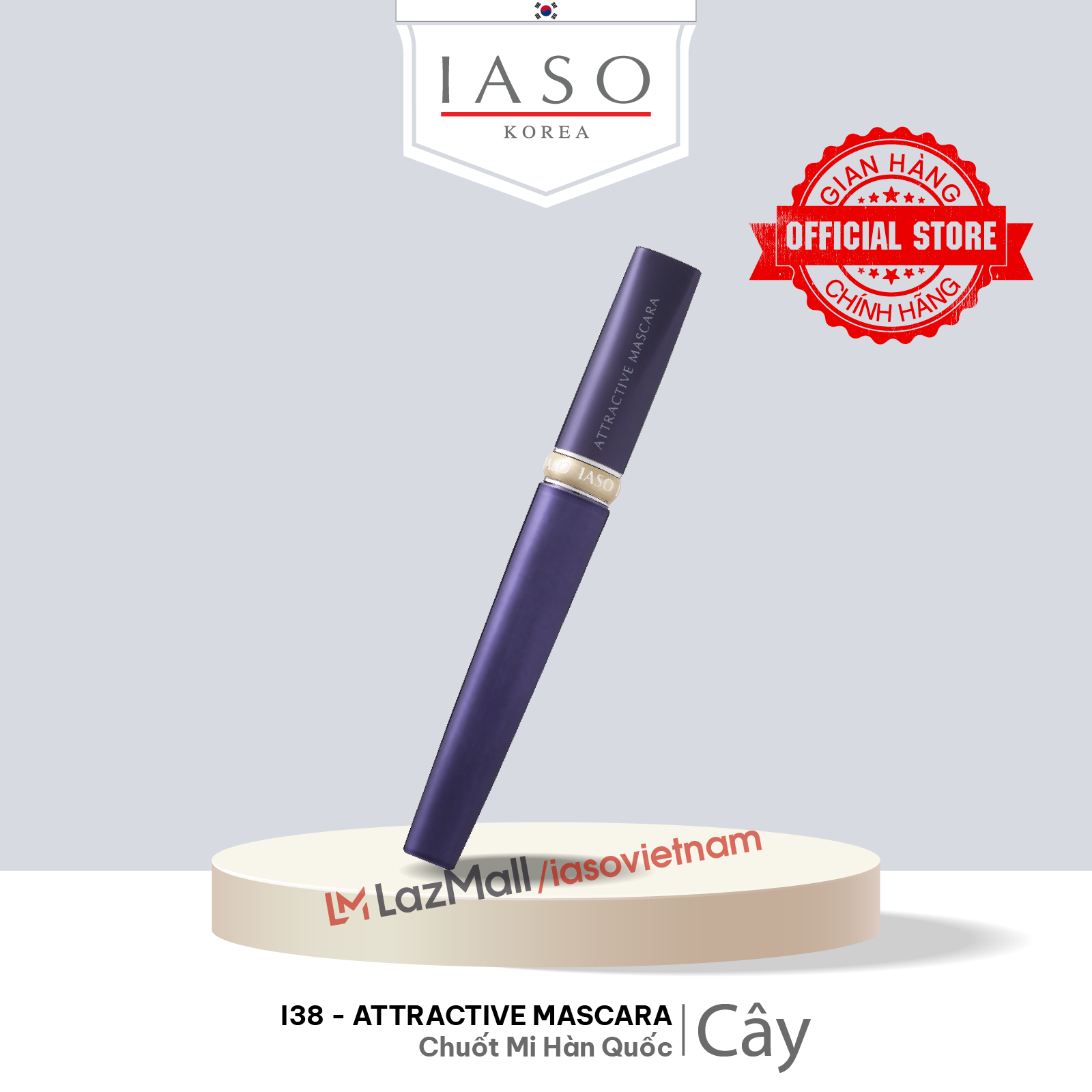 I38 chuốt mi - attractive mascara - iaso