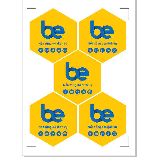 Logo Be - Tem Be - Sticker Be Dán Xe