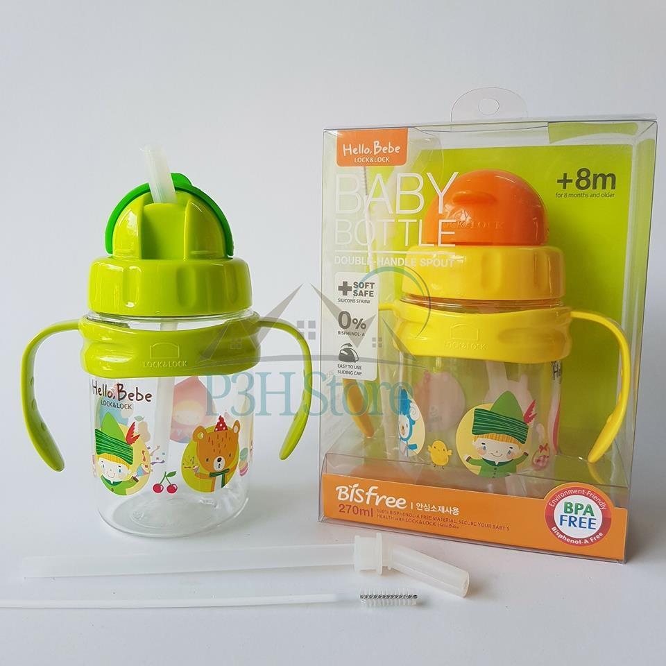 Lock&Lock - Bình nước 2 quai Hello Bebe ABF633