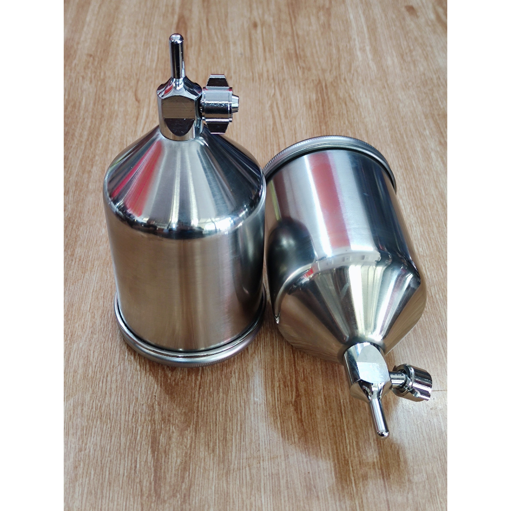 Cốc inox thay cho súng phun sơn dung tích 400ml - cốc của béc sơn - phụ kiện súng béc sơn sonquangphu8856