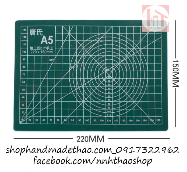 Tấm lót cắt / cutting mat khổ a5