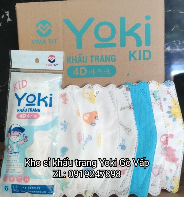 Sỉ 1 thùng khẩu trang Yoki kid 50 bịch x 6 cái