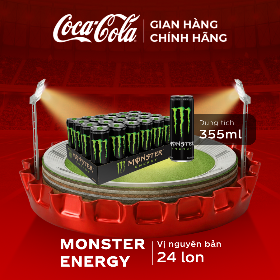 [SIÊU SALE ] Lốc 24 Lon Nước Tăng Lực Giải Khát Monster Energy 355ml/Lon Sale 5.5 Coca-Cola Chính Hãng_LD