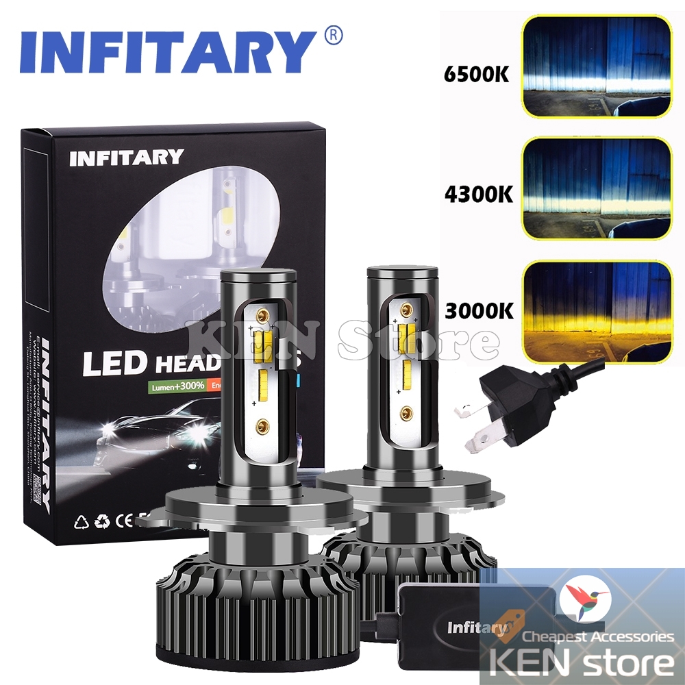 Bóng led h1 h4 h7 h11... chip zes samsung infitary multi color