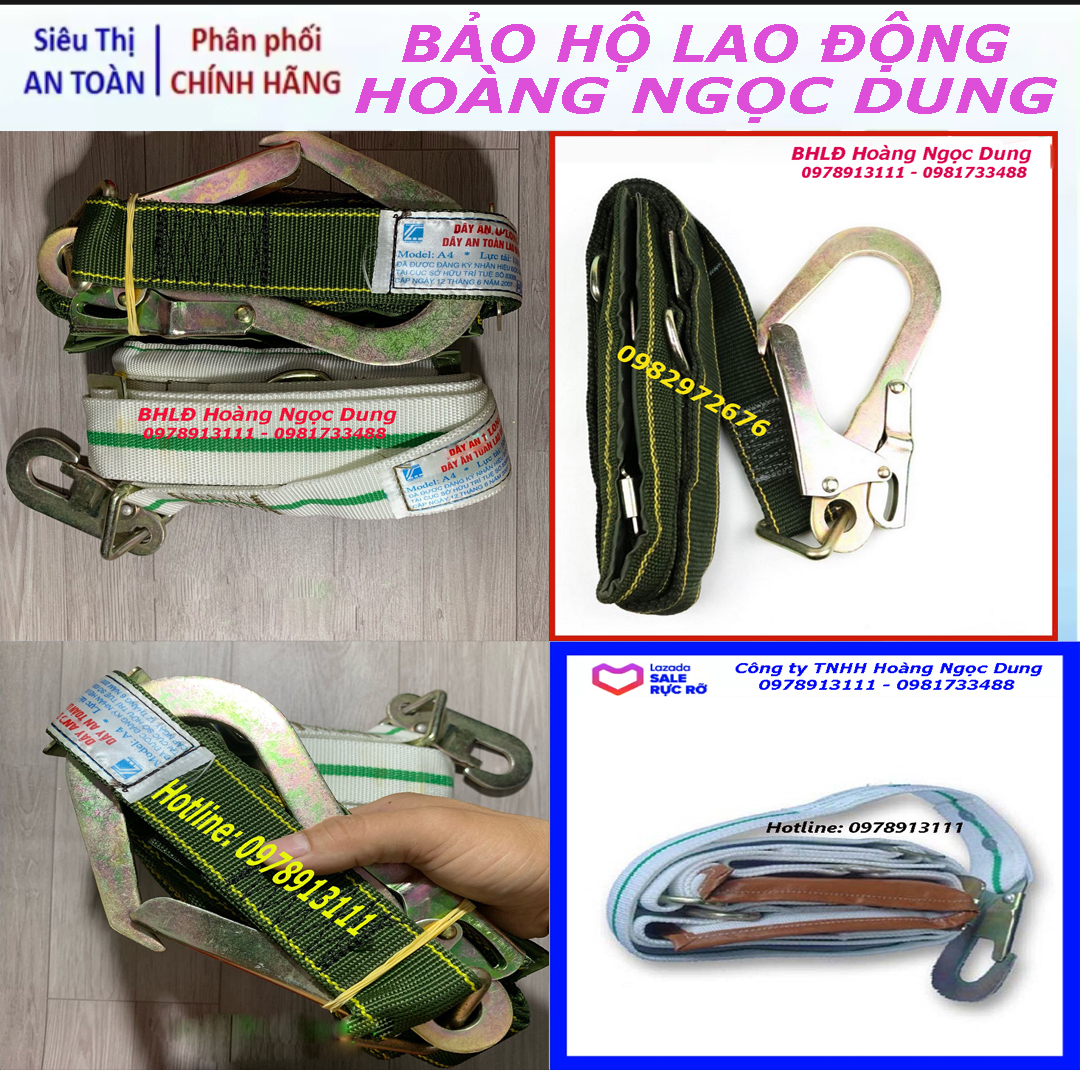 DÂY AN TOÀN A4 MÓC TO VÀ MÓC NHỎ. DÂY ĐAI BẢO HỘ LAO ĐỘNG TRÊN CAO. DÂY ĐEO BẢO HIỂM BẢO HỘ LAO ĐỘNG