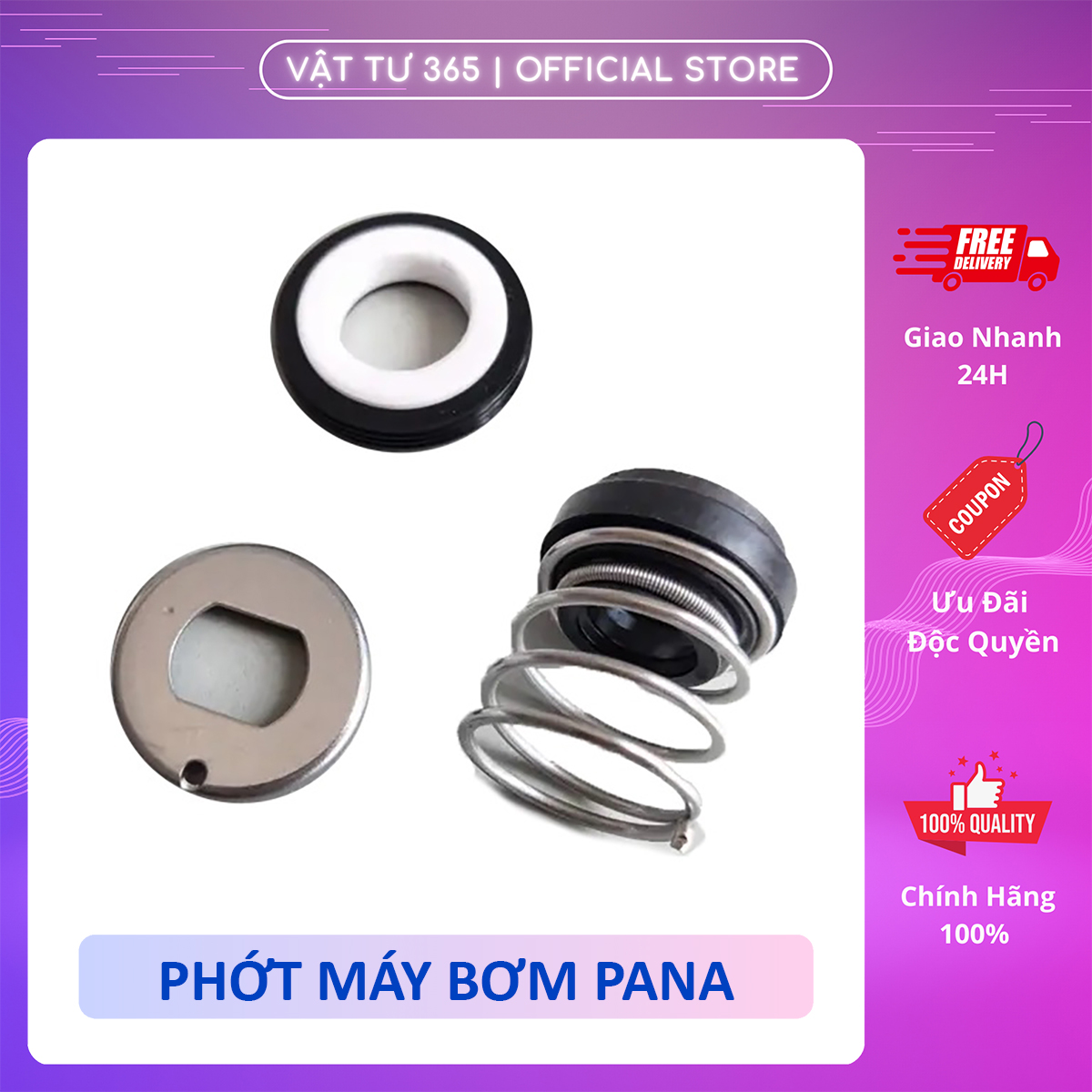 Phớt máy bơm Panasonic | Phốt máy bơm nước chính hãng, SX tại Indonesia