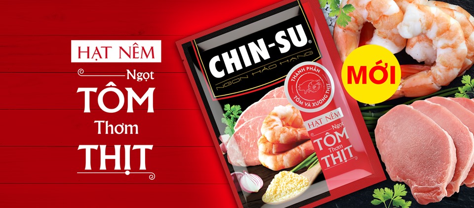 Hạt Nêm Chinsu Tôm Thịt Thùng 8 gói *800gr hàng mới date xa