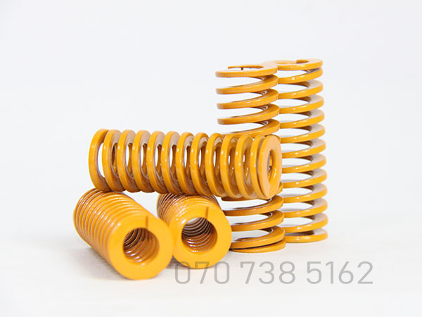 Bộ 10 Lò xo màu vàng Yellow Spring SWF D10*45 #linhkienkhuonmau #loxo #springs