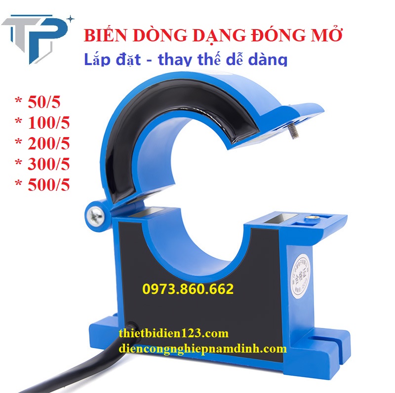Biến dòng đóng mở- biến dòng kẹp - Đo dòng điện dạng hở KCT-38M - Đo , thay thế dễ dàng