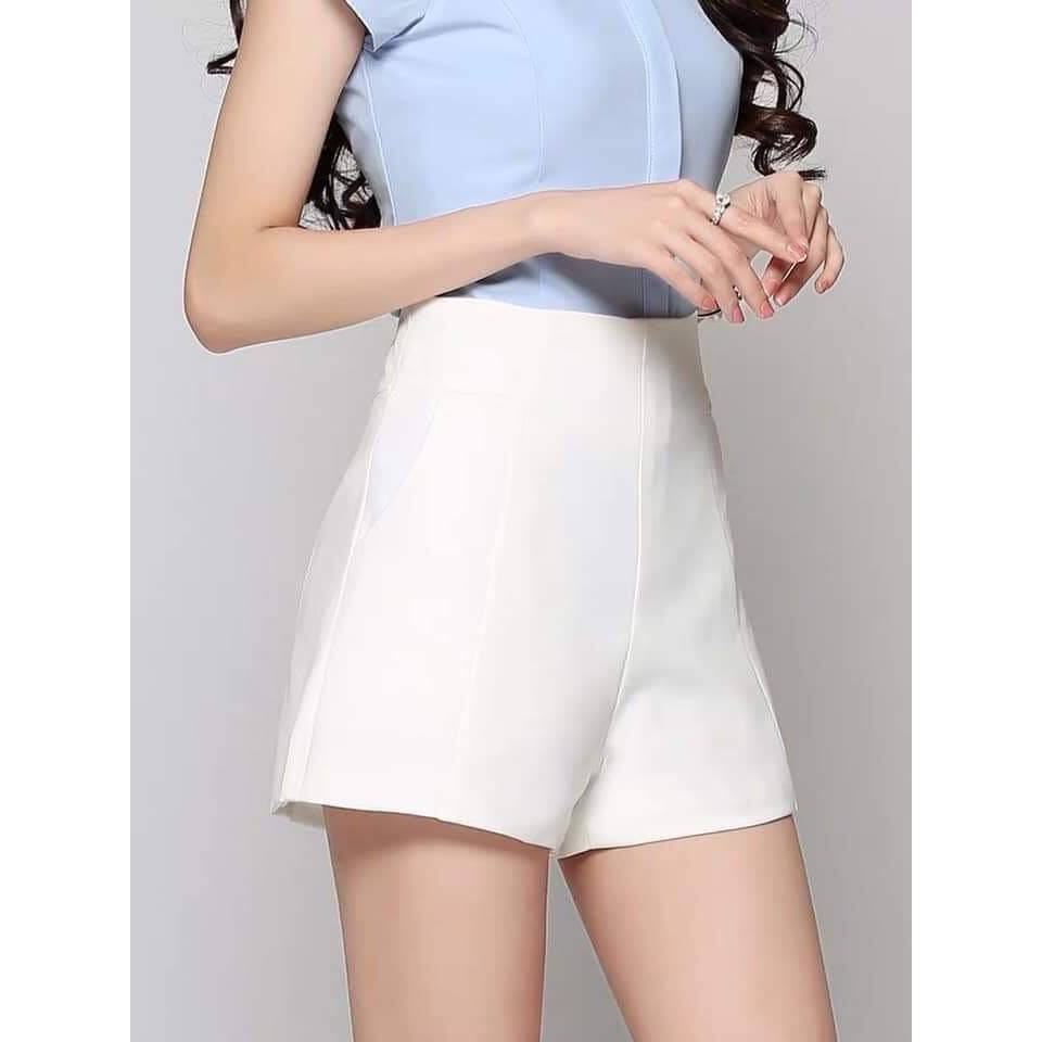 Quần short cạp cao