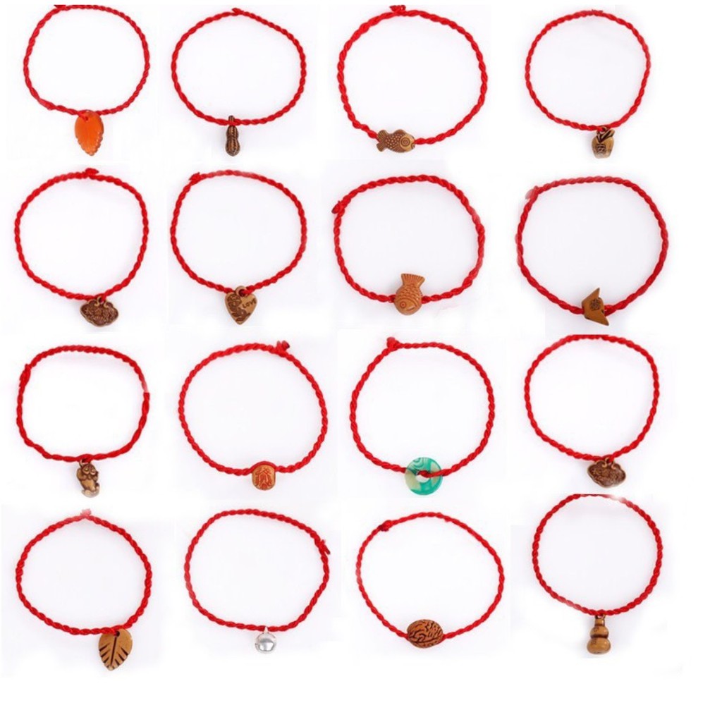 Vòng tay 1k chỉ đỏ may mắn - the soc jewelry
