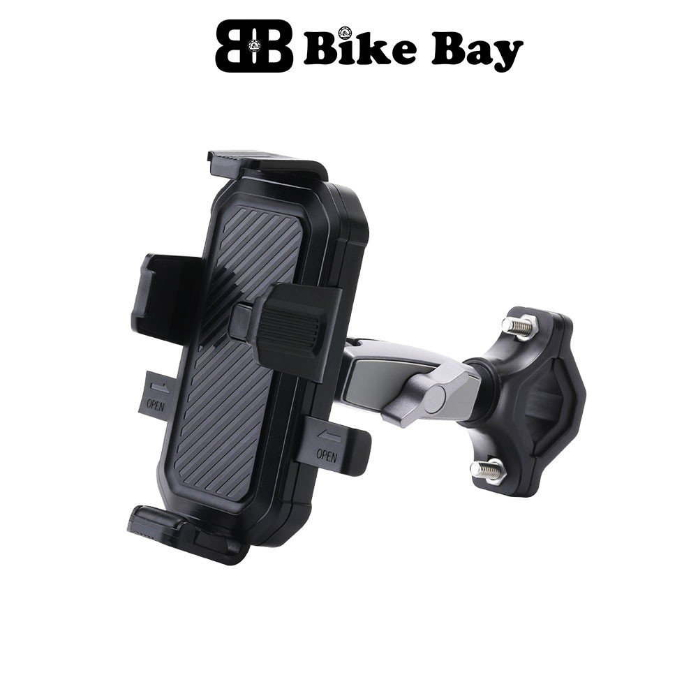 Giá đỡ điện thoại xe máy, kẹp điện thoại 360 độ tự động đóng mở chống rung cho mọi loại xe đạp xe máy