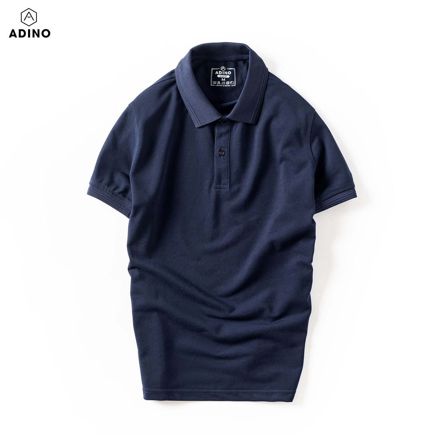 [Nhập LazXuHuong1- giảm 20k đơn 149k|Áo thun có cổ nam màu nâu phối viền chìm ADINO vải cotton polyester mềm dáng slimfit công sở hơi ôm trẻ trung AP87 - 2