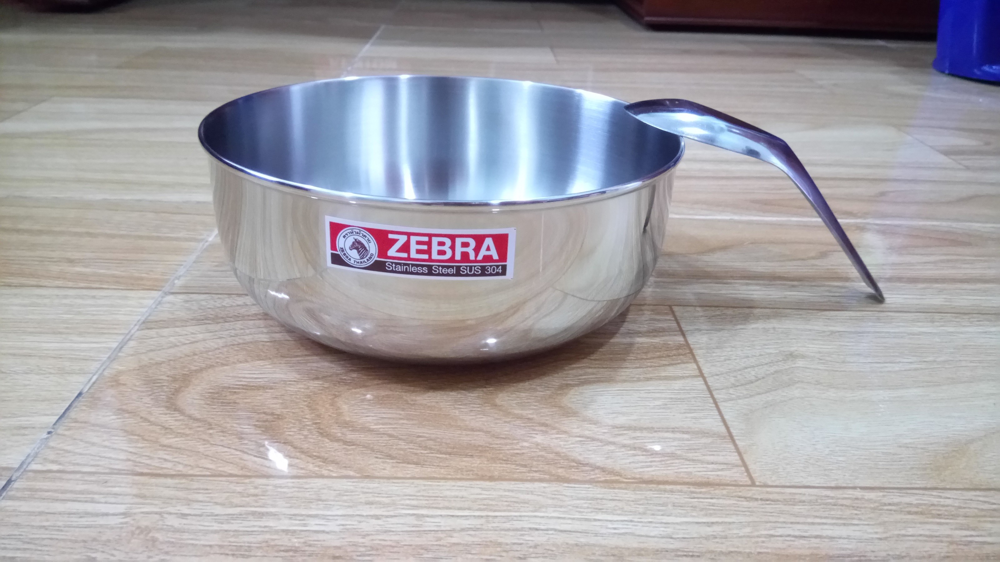 Tô chén inox zebra sus304 + tặng muỗng inox zebra