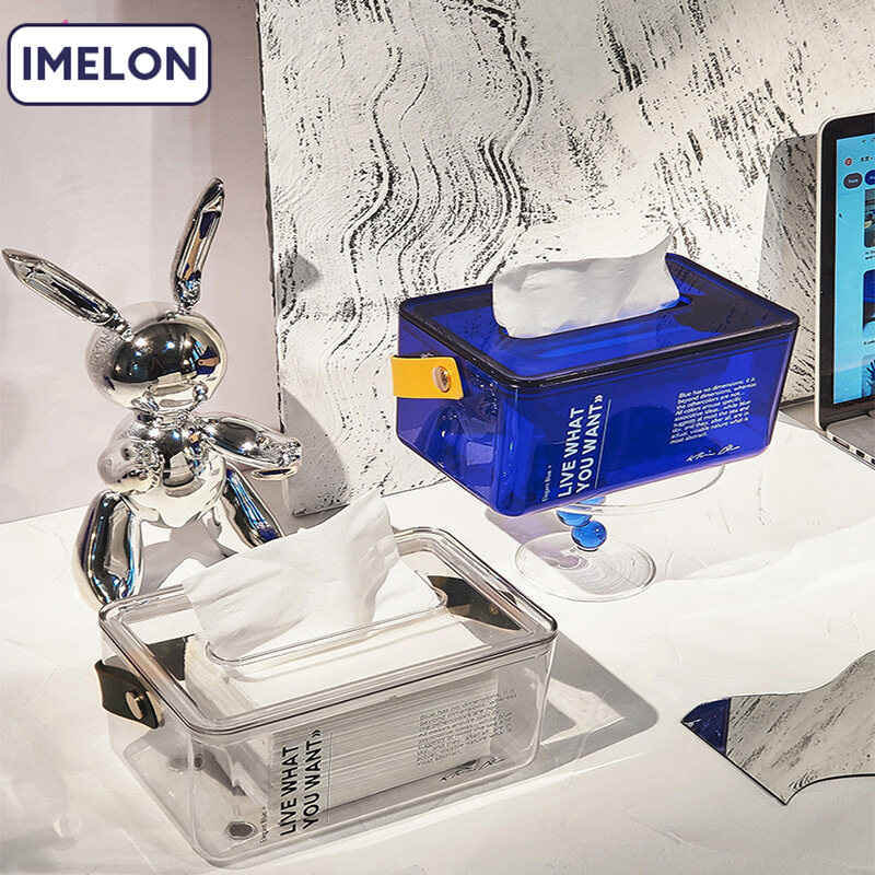 Imelon quả tặng miễn phí toàn cửa hàng hộp đựng khăn giấy hộp giấy sáng tạo hộp đựng giấy cuộn khăn giấy gia dụng cao cấp đơn giản hiện đại nhẹ nhàng sang trọng phòng khách