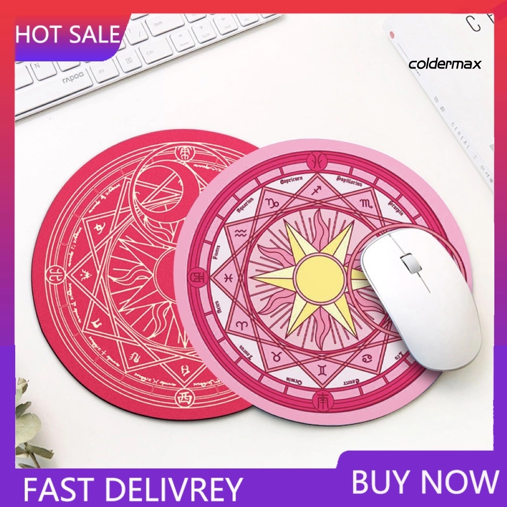 Set 1 5 Miếng Lót Chuột Chống Trượt Hình Mặt Trăng Hành Tinh Độc Đáo