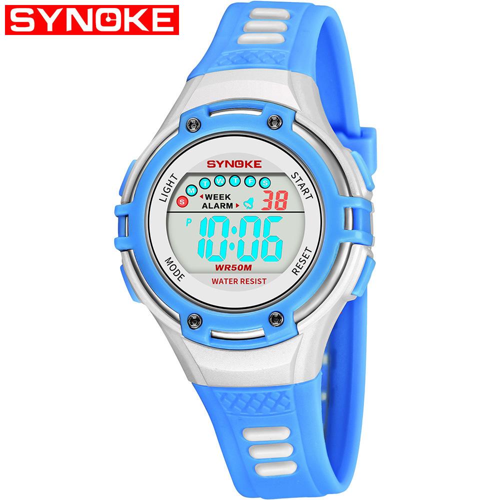 Đồng hồ điện tử thể thao thời trang trẻ em dây cao su SYNOKE PKHRSNK005 44