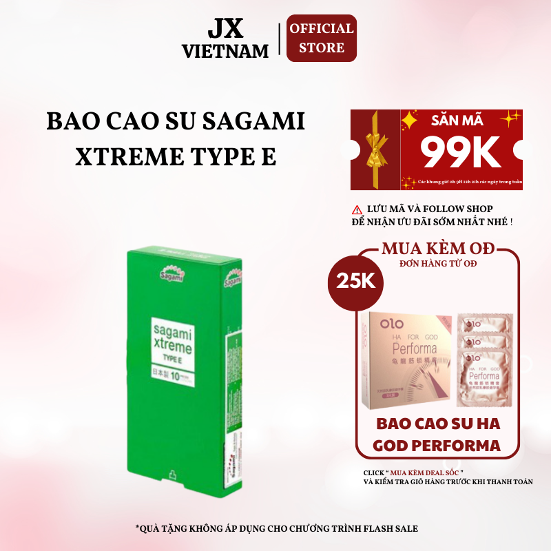Bao Cao Su SAGAMI XTREME TYPE E GREEN Siêu mỏng,Gân Gai,Toàn thân ôm sát.BCS SAGAMI đê mê đến đỉnhTH STORE 01