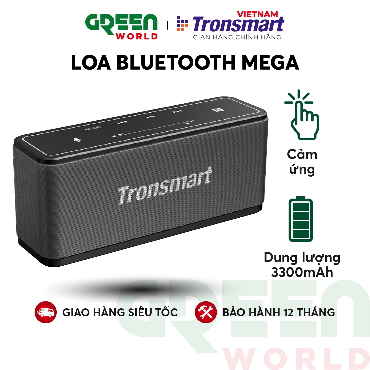 Loa Bluetooth 5.0 TRONSMART Element Mega Pro và Mega công suất 40W-60W, Pin 4-13 giờ tùy mức âm lượng mở - Bảo hành 12 tháng