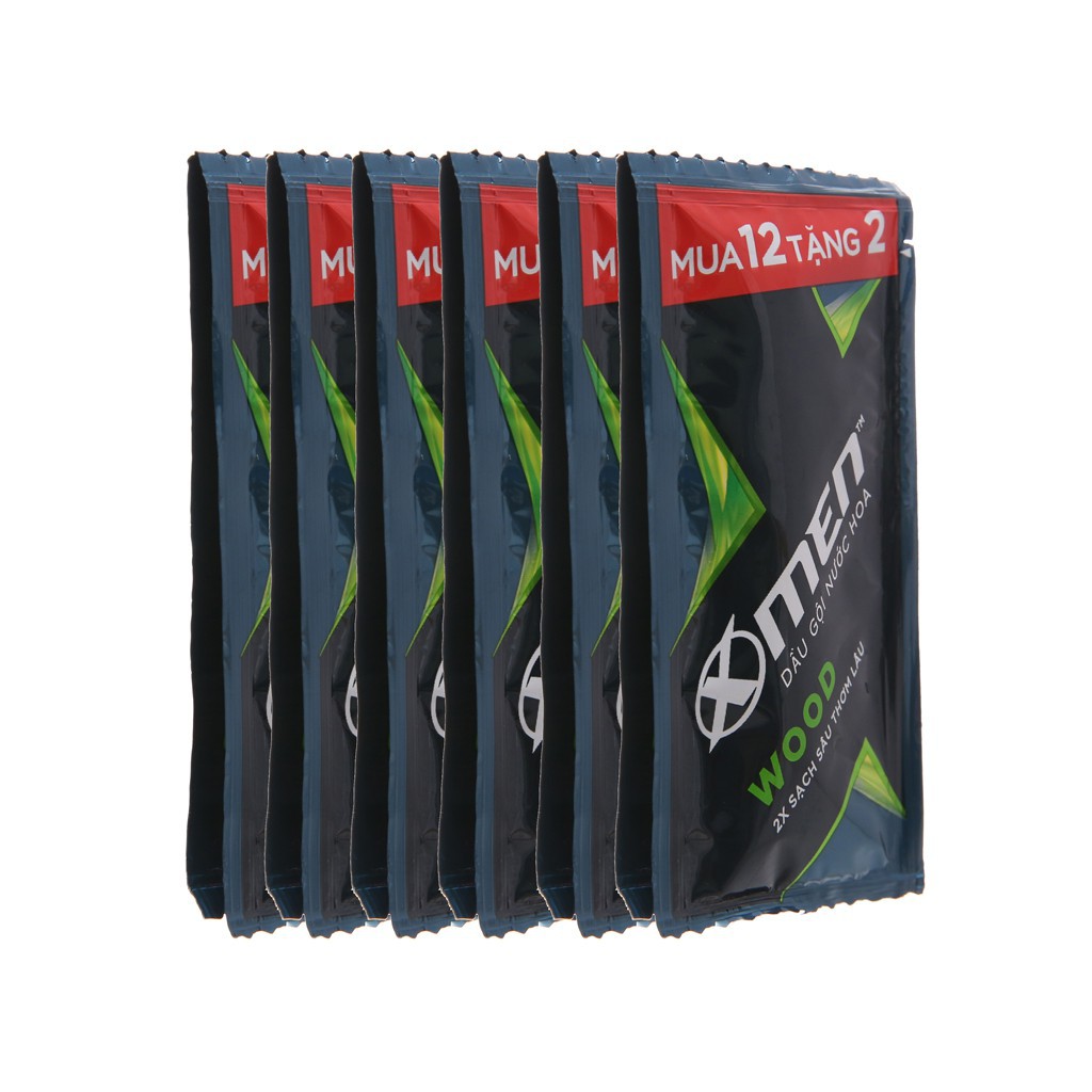 Combo 5 dây dầu gội xmen 14gói/dây(Wood)