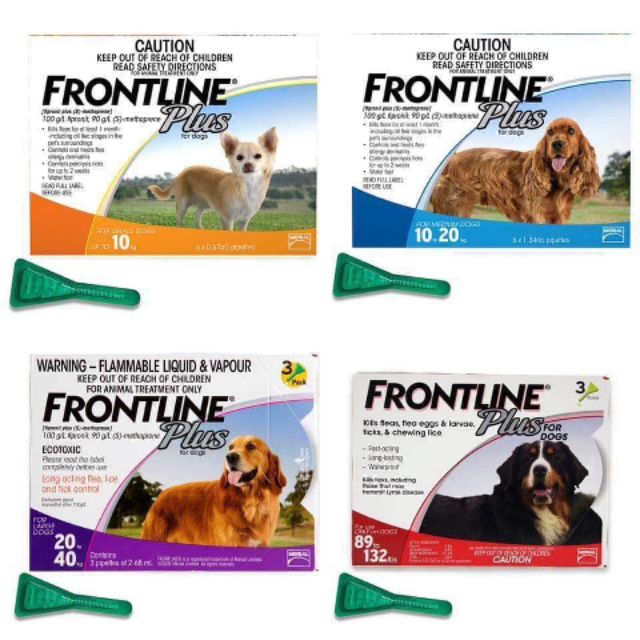 [HCM]1 Tuýp cho cún dưới 10kg Nhỏ gáy diệt ve rận trên chó FRONTLINE plus hàng của PHÁP