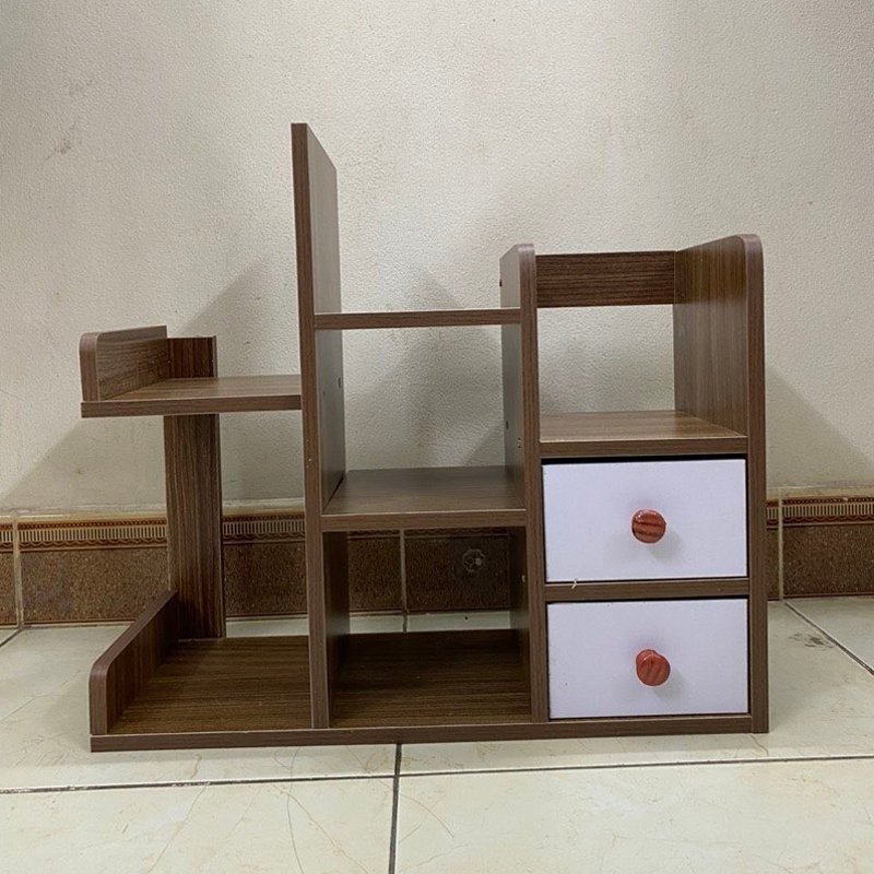 Kệ sách xương rồng, kệ sách để bàn xương rồng 2 ngăn kéo, kệ sách, kệ trang trí để bàn,bàn làm việc, kệ xương rồng