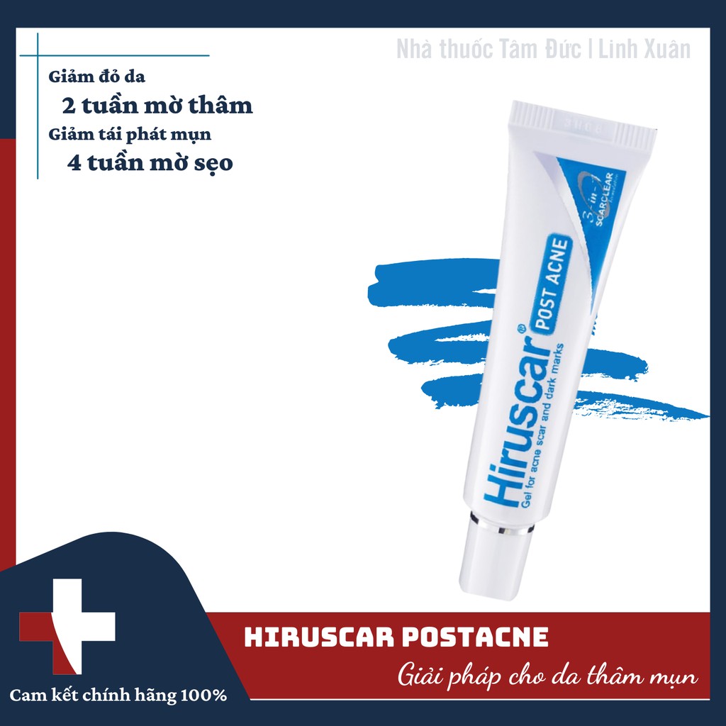 Hiruscar post acne - gel làm mờ sẹo và thâm mụn
