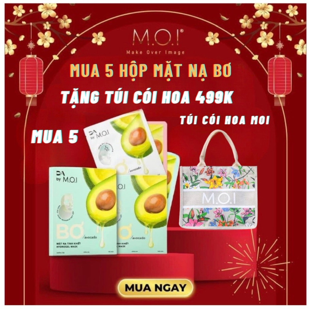 MẶT NẠ GẠO VÀNG PREMIUM BY M.O.I HỒ NGỌC HÀ HỘP 3 MIẾNG . MUA 2 HỘP TẶNG 1 MINI TẨY TRANG  MOI Y HÌNH . CẤP ẨM , TRẮNG SÁNG , TRẺ HÓA DA .