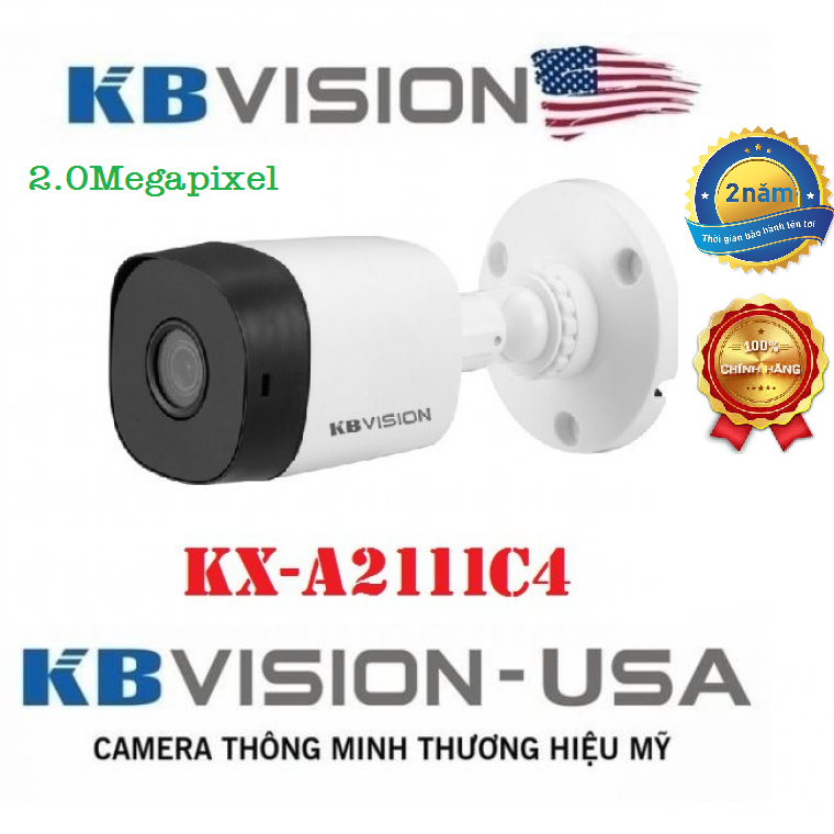 Camera 4 in 1 hồng ngoại 2.0 megapixel kbvision kx-a2111c4